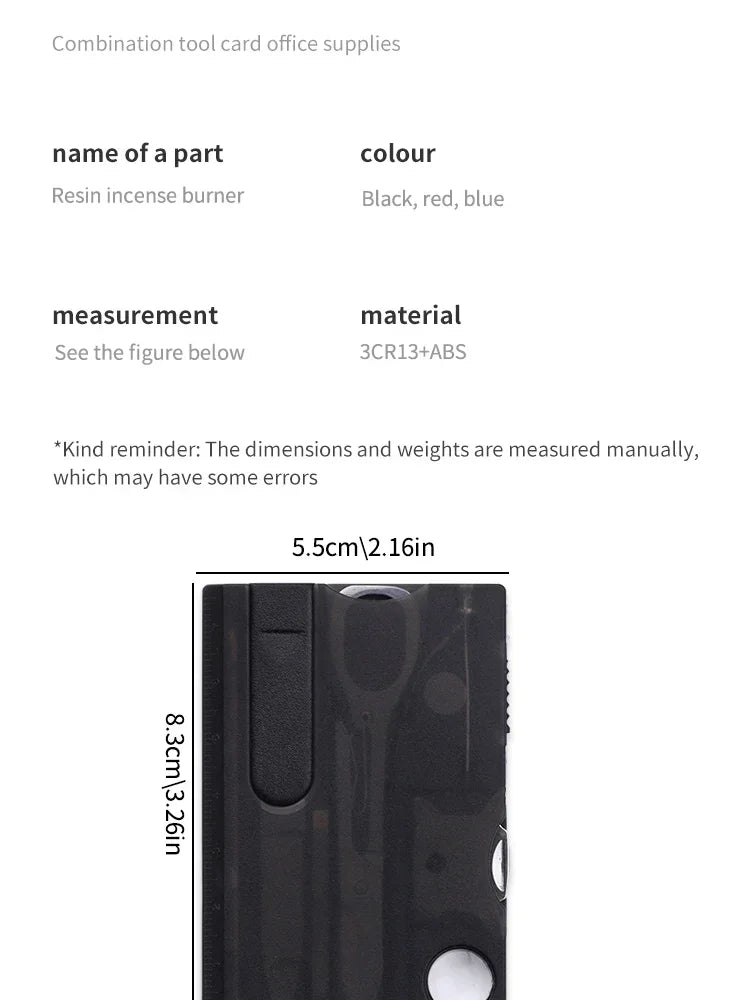 Monitoimityökalukortti – Sveitsin armeijan linkkuveitsi kortin muodossa retkeilyyn ja selviytymiseen