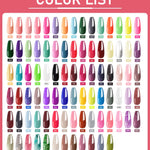 Nagelförlängningskit – Akryl gelpolish med UV/LED lampa, bas- & topplack för manikyr hemma & salong