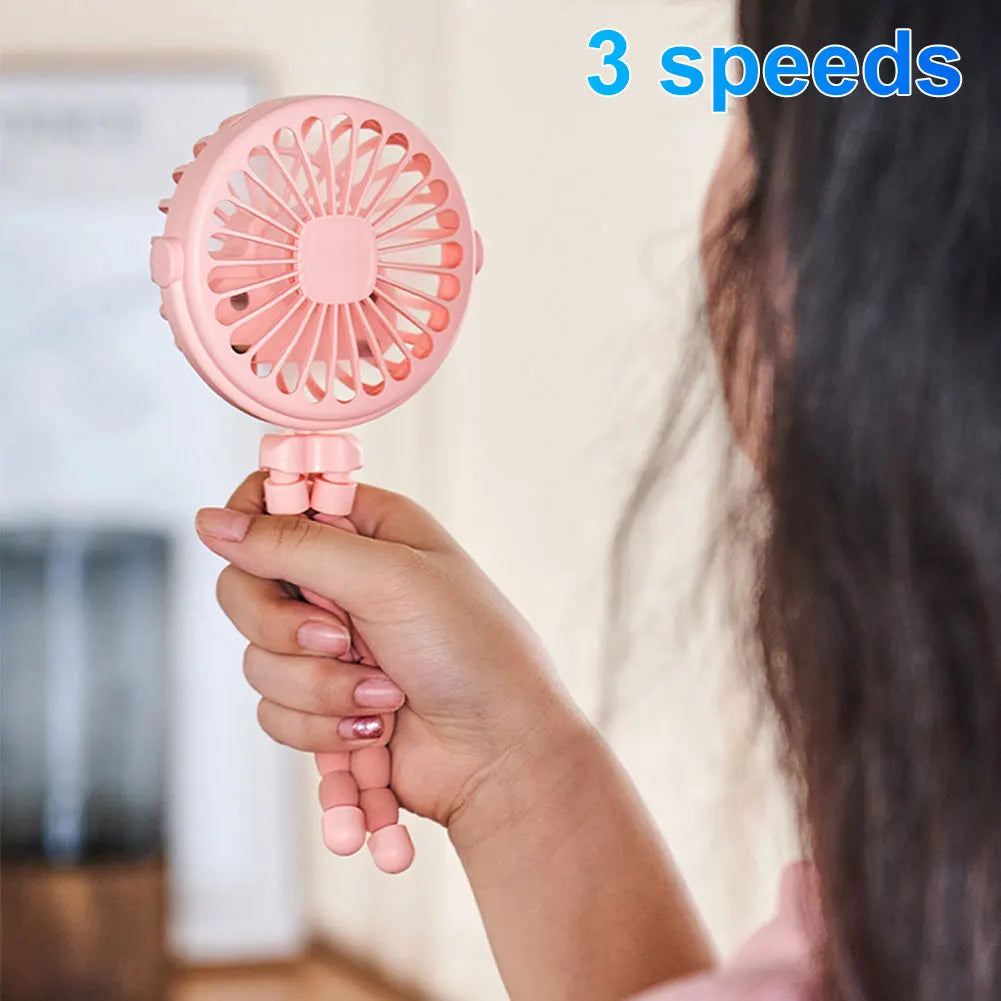 Minituuletin jalustalla – USB- ja akkukäyttöinen rattaisiin ja turvaistuimeen