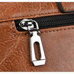 Läderportfölj herr – axelremsväska för laptop & kontor