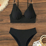 Bikini – push-up brasiliansk bikini med hög midja