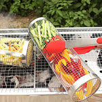 GrillKorgen™ – Rullande Rostfri Grillkorg för Grönsaker