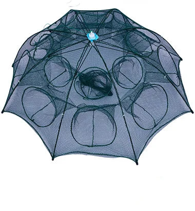 Fiskefälla – hopfällbart nät med 4–24 ingångar