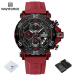 Klocka Marcus (sportig herrklocka med silikonarmband & kronograf)