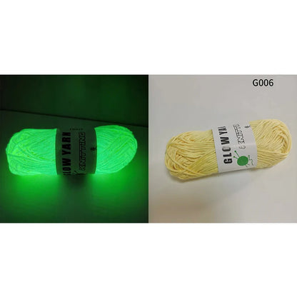 Självlysande garn 50 g – lysande garn för tröjor, mössor & mattor