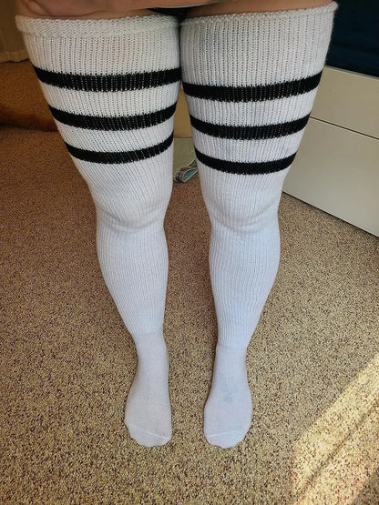 Långa Mjukstrumpor i Plus Size för Träning & Dans