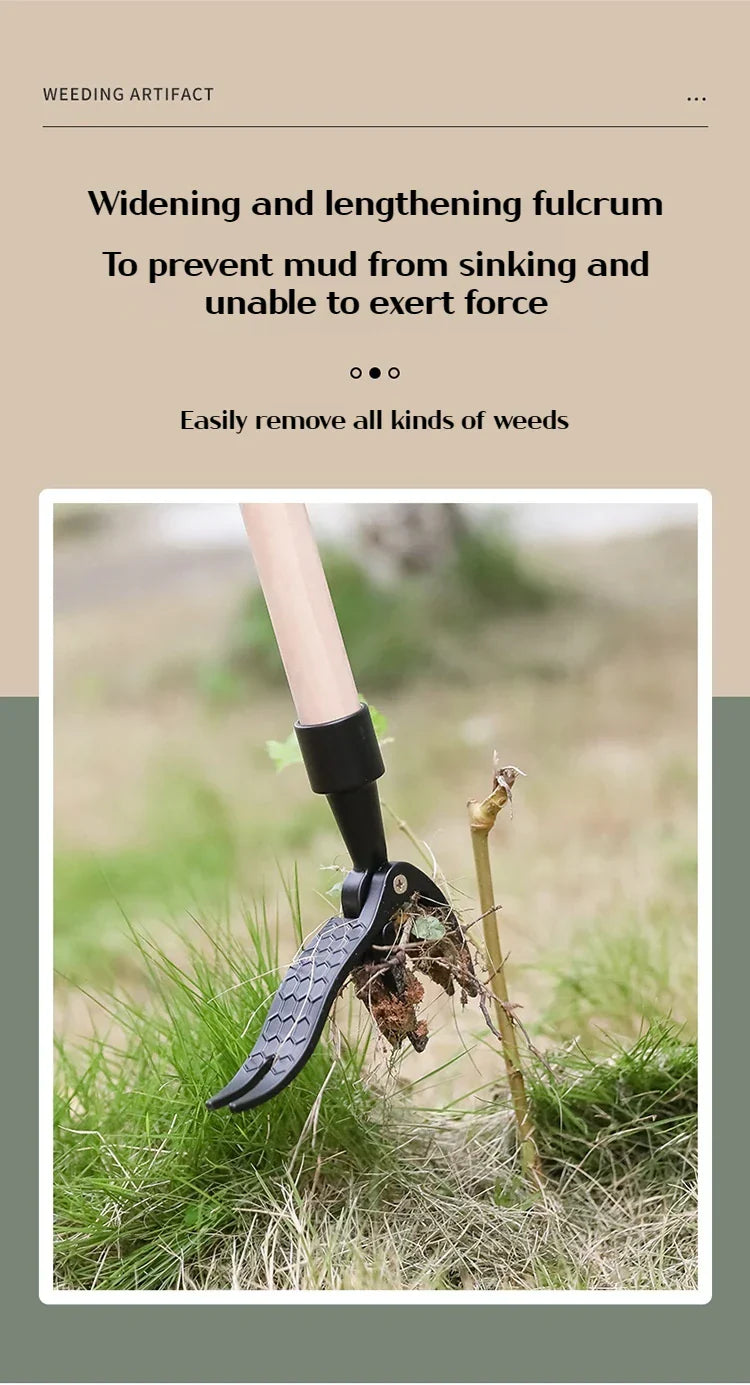 Portabel ogräsrensare – handverktyg för rötter och ogräs (utan skaft)