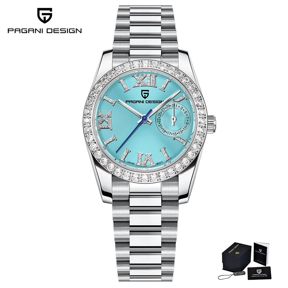 Klocka Lovisa (elegant damklocka 32 mm med safirglas & vattenskydd)