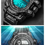 Vattentät LED-klocka – sport & fritid för män