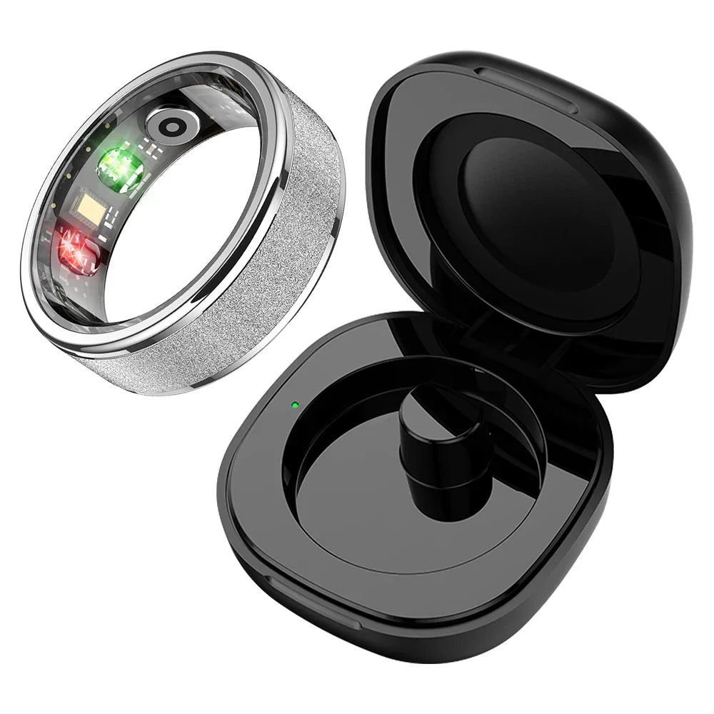 Smart ring – sömn & hälsomonitor med laddfodral