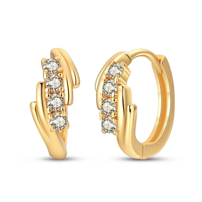 Eleganta örhängen – hoops med stjärnor, månar & pärlor