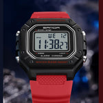 LED sportklocka herr – rektangulär digital display