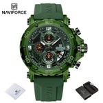 Klocka Marcus (sportig herrklocka med silikonarmband & kronograf)