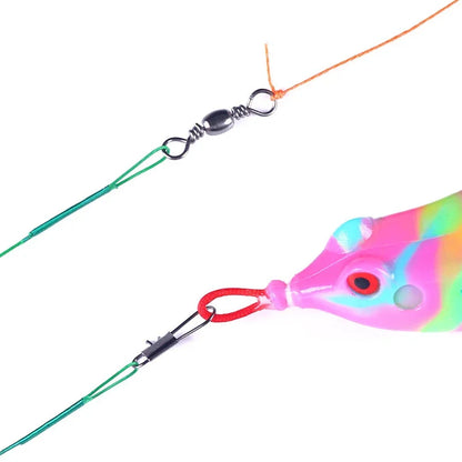 Stålvajer tafsar – starka fiskelinor med snap-lås