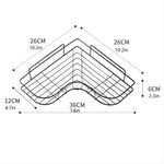 Hörnhylla badrum – schampo & förvaring utan borrning