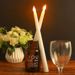 LED kyrkljus – spetsiga batteridrivna ljus för jul & högtider (1–4 st)