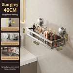 Kylpyhuoneen kulmahylly imukupilla – ilman porausta