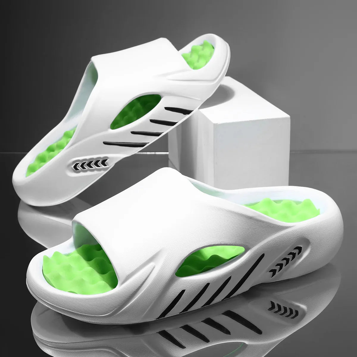 Herrsandaler – halkfria sommar-/badtofflor unisex