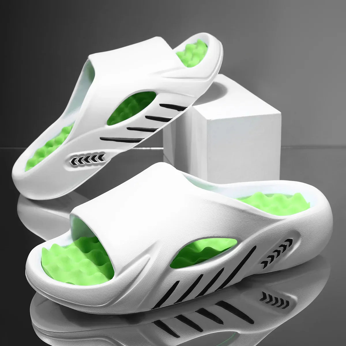 Herrsandaler – halkfria sommar-/badtofflor unisex