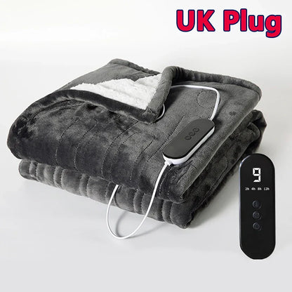 Smart Elektrisk Filt – Flanell och Lammskinn