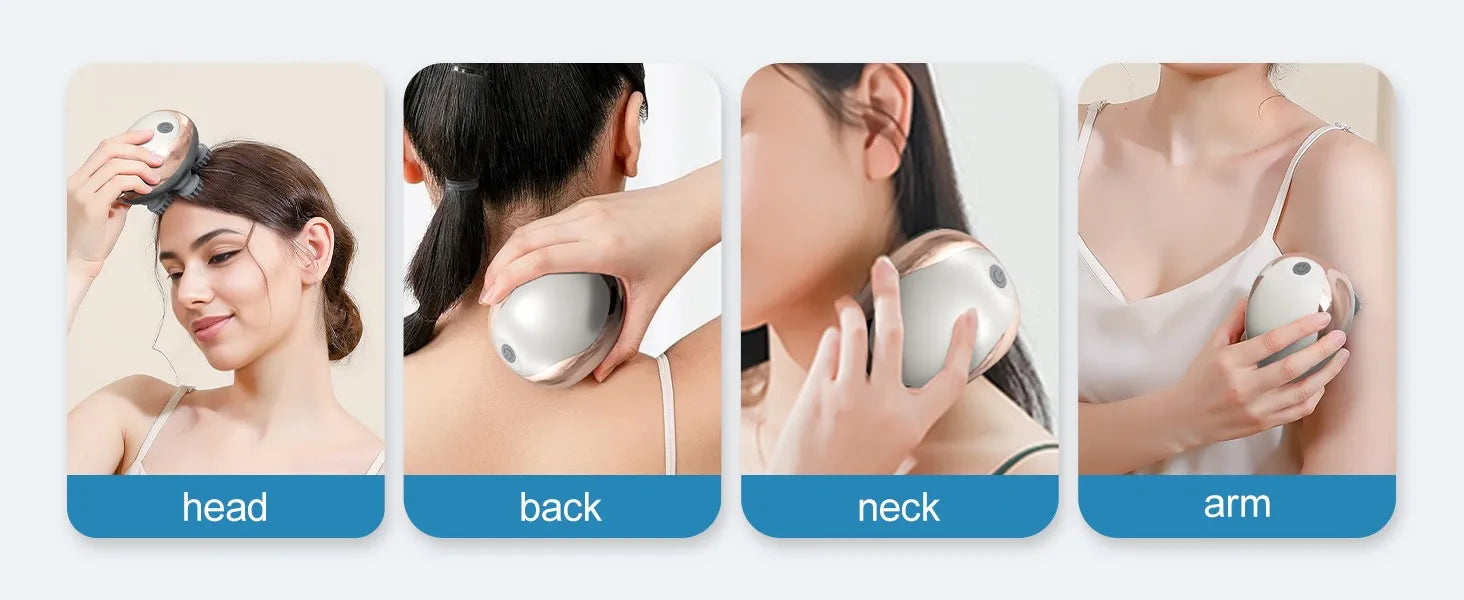 ScalpEase™ – Elektrisk Skalpmassager & Huvudkliare