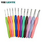 Virknålsset 9 st – ergonomiska virknålar med gummigrepp