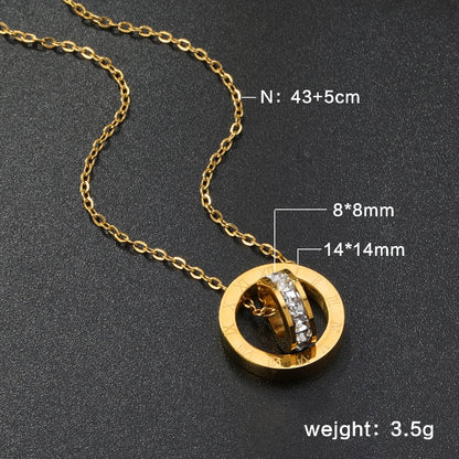 Kristallhalsband dam – zirkonia berlockhalsband för fest & vardag