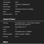 Extern bärbar enkel skärm till dator, spelkonsol, mobil eller laptop