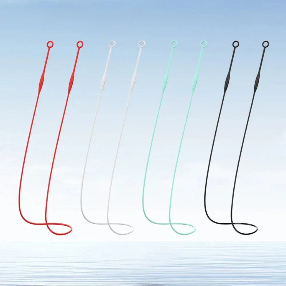 Silikon snöre för öronproppar – magnetisk hållare, antiglid