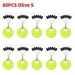 Gummistopp till fiskelina – 60 st space beans