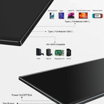 Extern bärbar enkel skärm till dator, spelkonsol, mobil eller laptop