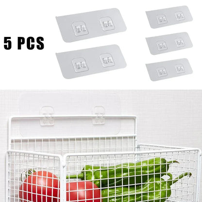 Självhäftande väggkrokar (5-pack)