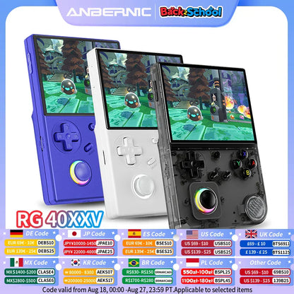 RetroSpel 40XXV – spelkonsol 4” IPS med WiFi & streaming