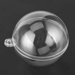 Genomskinliga plastkulor – fyllbara julgransdekorationer & festornament