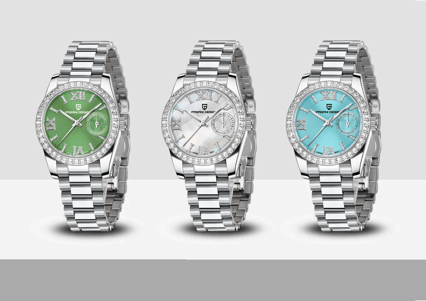 Klocka Lovisa (elegant damklocka 32 mm med safirglas & vattenskydd)