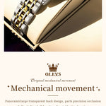 Klocka Helena (automatisk damklocka i rostfritt stål – lyxig design)