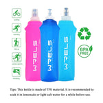 Hopfällbar silikonflaska – 150/250/500 ml portabel vattenflaska för träning & resor