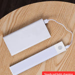 LED skåpbelysning – rörelsesensor nattlampa USB laddbar