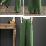 Vida linnebyxor för kvinnor