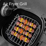 Grillset med spett – fyrkantigt grillställ för ugn & utomhusgrillning