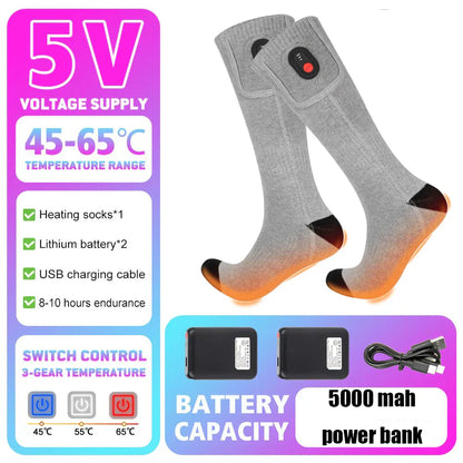 Uppladdningsbara Värmestrumpor – Vinterkomfort