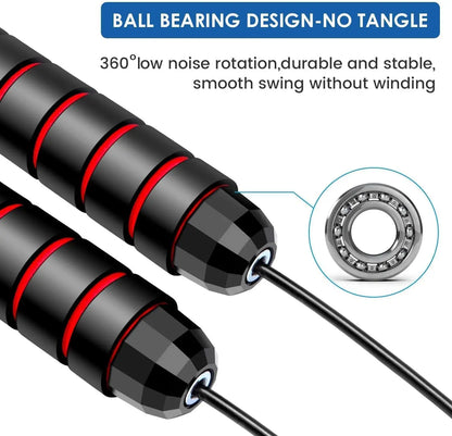 Hopprep speed rope – justerbart hopprep med kullager för träning