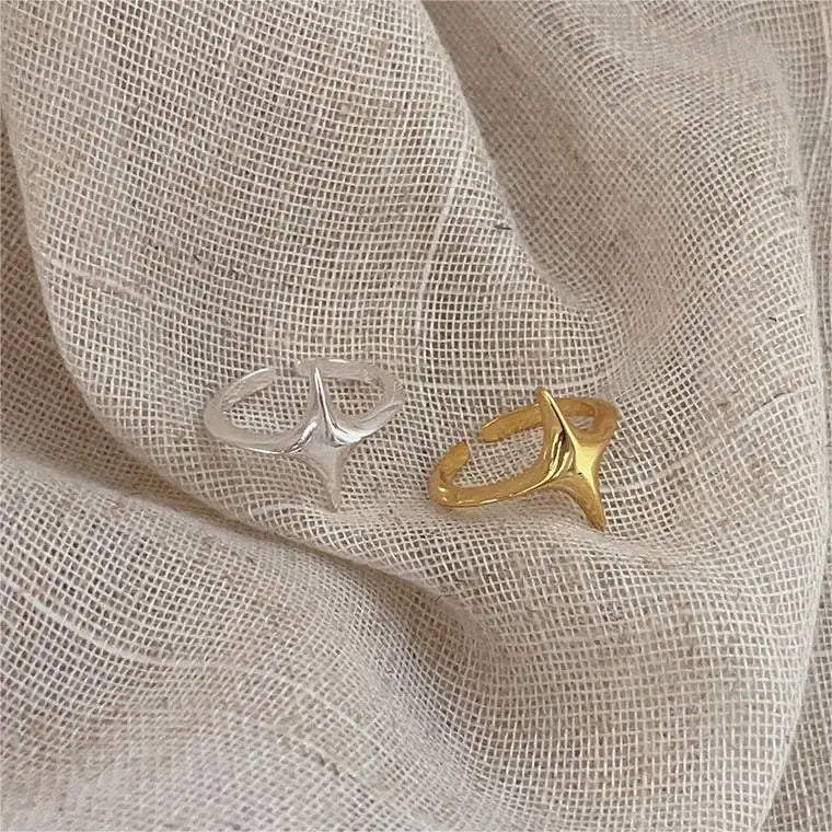 Ring Stella (justerbar ring med stjärndesign – vintage stil)