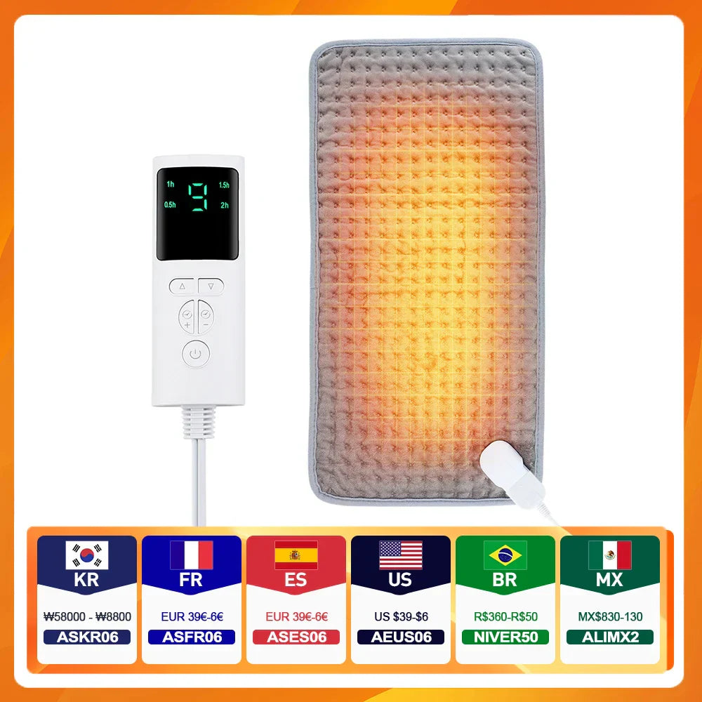 Sähköinen lämmitystyyny sängylle ja sohvalle – EU-pistoke