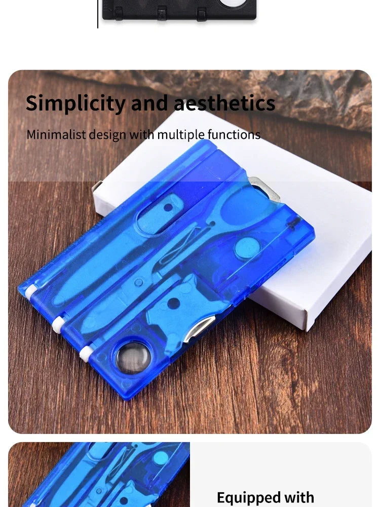 Monitoimityökalukortti – Sveitsin armeijan linkkuveitsi kortin muodossa retkeilyyn ja selviytymiseen