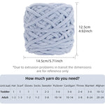 Chenillegarn 2 st – tjockt mjukt garn för filtar, tröjor & halsdukar