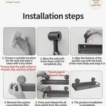 Badrumshylla med sugpropp – aluminium utan borrning