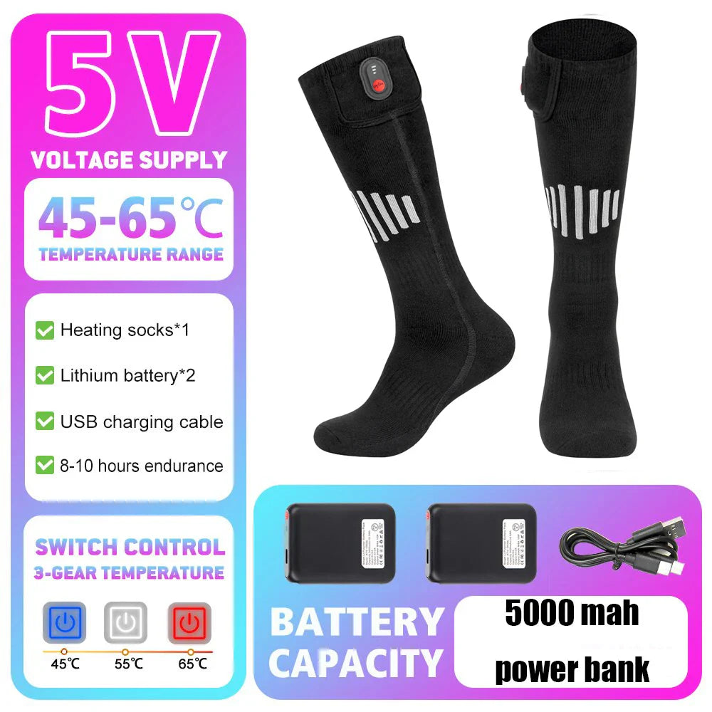 Uppladdningsbara Värmestrumpor – Vinterkomfort