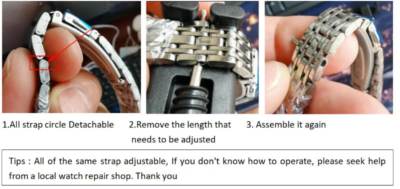 Klocka Nora (kvadratisk damklocka i stål med enkel design)