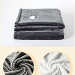 Smart Elektrisk Filt – Flanell och Lammskinn